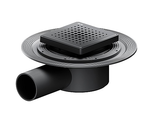 Душевой трап AM.PM MasterFlow 10 W01BD-P11-010-01BM с Черной матовой решеткой Cut Gradient