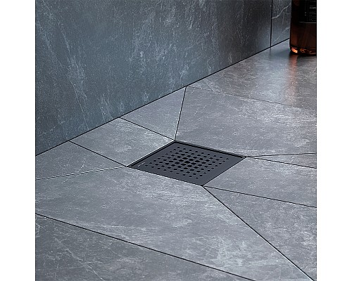 Душевой трап AM.PM MasterFlow 10 W01BD-P11-010-01BM с Черной матовой решеткой Cut Gradient