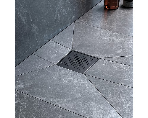 Душевой трап AM.PM MasterFlow 10 W01BD-P11-010-01BM с Черной матовой решеткой Cut Gradient