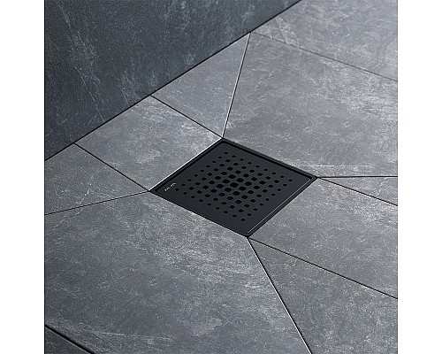 Душевой трап AM.PM MasterFlow 10 W01BD-P11-010-01BM с Черной матовой решеткой Cut Gradient
