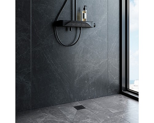 Душевой трап AM.PM MasterFlow 10 W01BD-P11-010-01BM с Черной матовой решеткой Cut Gradient