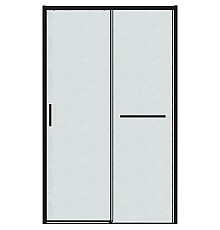 Душевая дверь Grossman Style 120 100.K33.05.120.21.02 профиль Черный матовый стекло шиншилла