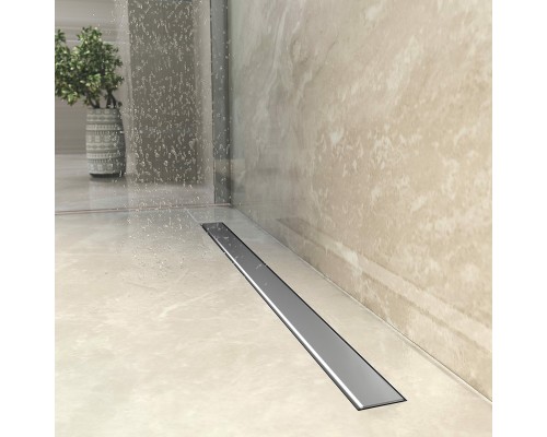 Душевой лоток Berges Optim Line 800 090508 с решеткой Хром глянцевый / под плитку