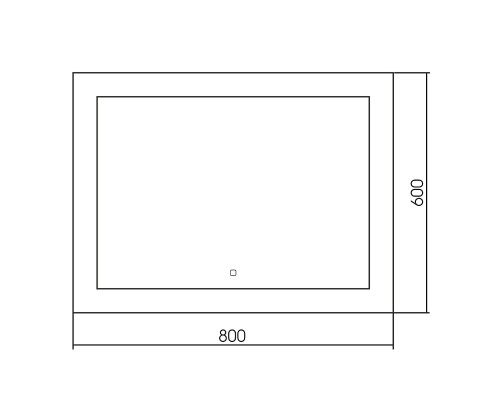 Зеркало Abber See 80 AG6107S-0.8 с подсветкой с сенсорным выключателем и диммером