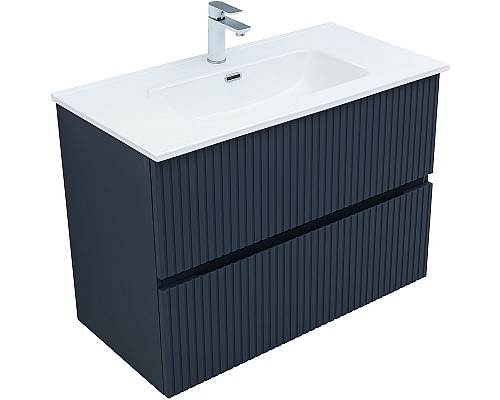 Тумба под раковину Aquanet Джейн 90 313303 подвесная Маренго