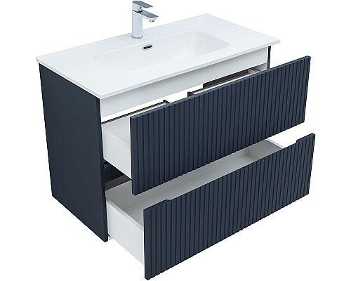 Тумба под раковину Aquanet Джейн 90 313303 подвесная Маренго