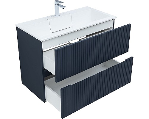 Тумба под раковину Aquanet Джейн 90 313303 подвесная Маренго