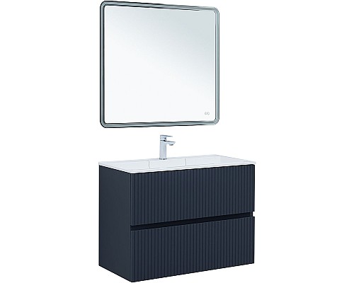 Тумба под раковину Aquanet Джейн 90 313303 подвесная Маренго