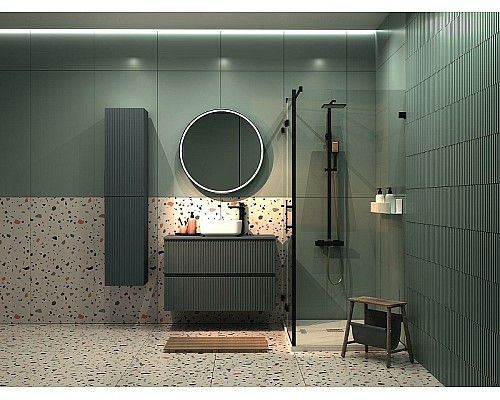 Тумба под раковину Aquanet Джейн 90 313303 подвесная Маренго