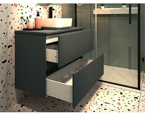 Тумба под раковину Aquanet Джейн 90 313303 подвесная Маренго