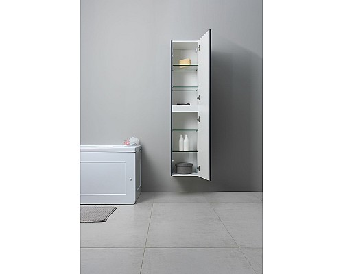 Шкаф пенал Aquanet Арт 35 313268 подвесной Маренго