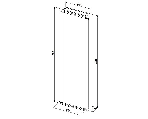 Шкаф пенал Aquanet Оптима 45 335438 подвесной Белый