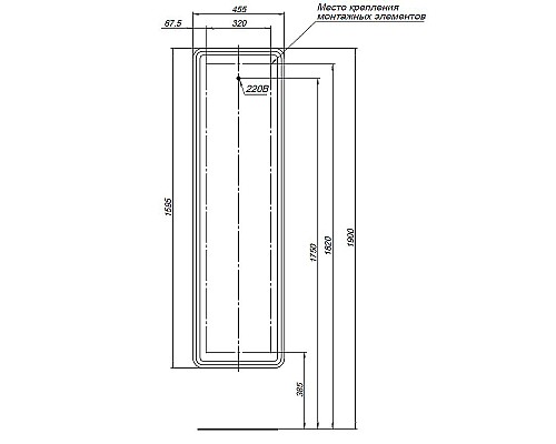 Шкаф пенал Aquanet Оптима 45 335438 подвесной Белый