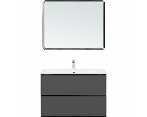 Тумба под раковину Aquanet Арт 100 329614 подвесная Ясень графит