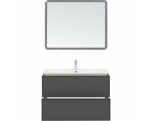 Тумба под раковину Aquanet Арт 100 329614 подвесная Ясень графит