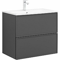 Тумба под раковину Aquanet Арт 75 329064 подвесная Ясень графит