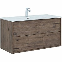 Тумба под раковину Aquanet Lino 100 Flat 287545 подвесная Дуб веллингтон