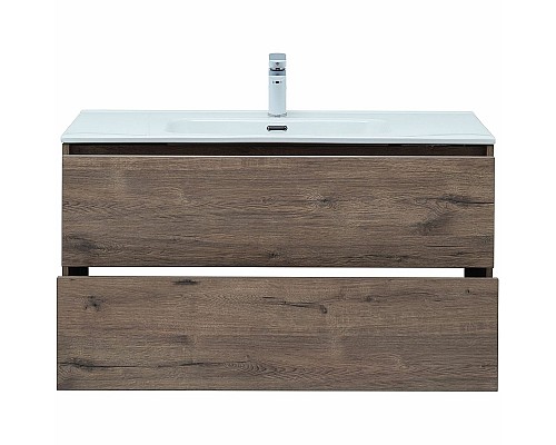 Тумба под раковину Aquanet Lino 100 Flat 287545 подвесная Дуб веллингтон