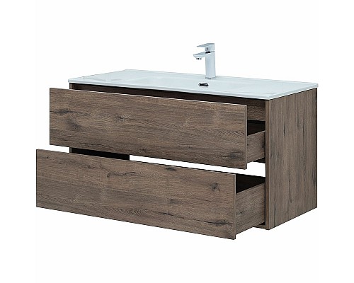 Тумба под раковину Aquanet Lino 100 Flat 287545 подвесная Дуб веллингтон