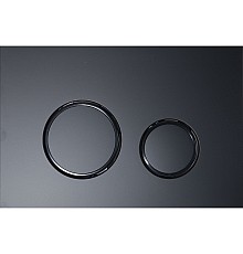 Клавиша смыва KK POL M11 350/PPC/143-00-07 Черная матовая Черная глянцевая