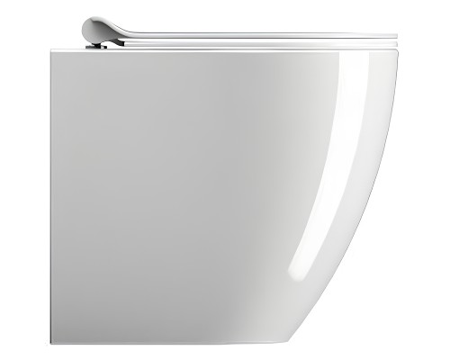 Унитаз GSI Pura 880411 приставной Белый глянцевый без сиденья