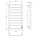 Электрический полотенцесушитель Comfysan Scola EC-10 100x50 Хром