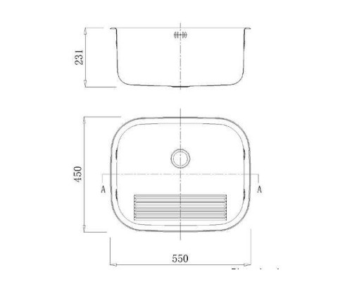 Раковина Nofer 55 13032.S Сатин