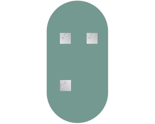 Зеркало Evoform Primary 80х40 BY 0121 со шлифованной кромкой