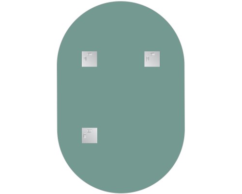 Зеркало Evoform Primary 90х60 BY 0135 со шлифованной кромкой