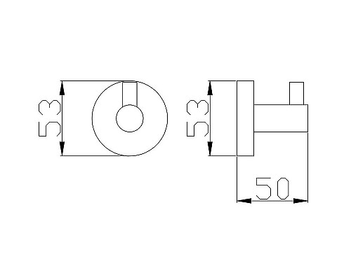 Крючок Rav Slezak Colorado COA0100ZRL Розовый золотистый глянцевый