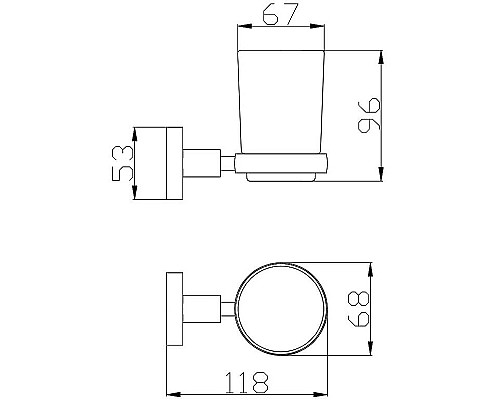 Стакан для зубных щеток Rav Slezak Colorado COA0201ZRL Розовый золотистый глянцевый