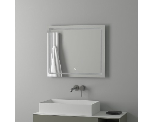 Зеркало Evoform Ledline 60x70 с подсветкой 22 W - сенсорный выключатель