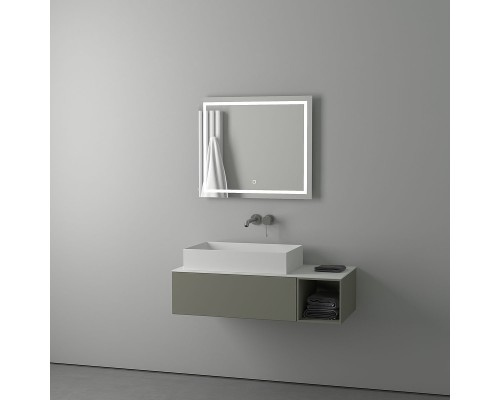 Зеркало Evoform Ledline 60x70 с подсветкой 22 W - сенсорный выключатель