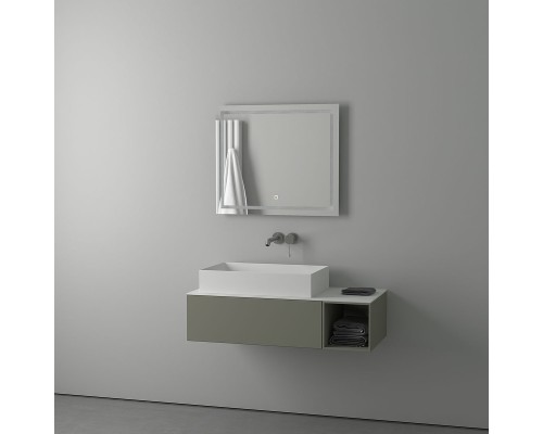 Зеркало Evoform Ledline 60x70 с подсветкой 22 W - сенсорный выключатель