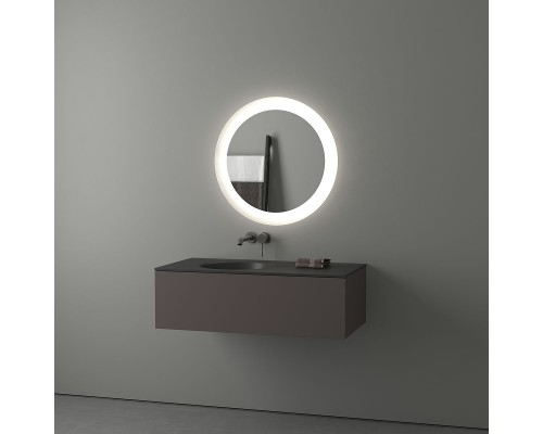 Зеркало Evoform Ledshine d70 с подсветкой 16.5 W - без выключателя - нейтральный белый свет