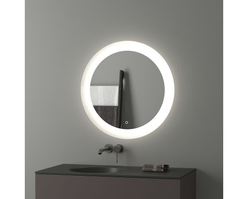 Зеркало Evoform Ledshine d70 с подсветкой 16.5 W - сенсорный выключатель - нейтральный белый свет