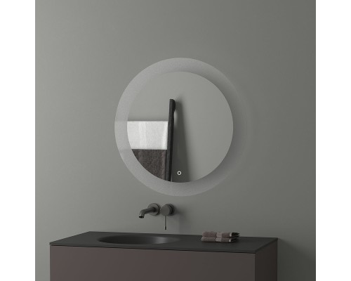 Зеркало Evoform Ledshine d70 с подсветкой 16.5 W - сенсорный выключатель - нейтральный белый свет