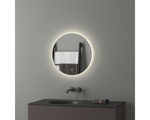 Зеркало Evoform Ledshine d50 с подсветкой 12 W - сенсорный выключатель - нейтральный белый свет