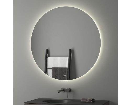Зеркало Evoform Ledshine d100 с подсветкой 27 W - сенсорный выключатель - нейтральный белый свет