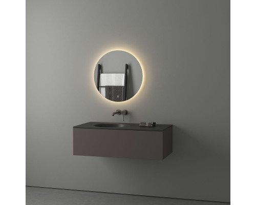 Зеркало Evoform Ledshine d60 с подсветкой 15 W - сенсорный выключатель - теплый белый свет