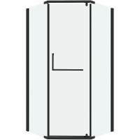 Душевой уголок Grossman Pragma 100х100 302.K33.03.1010.21.00 профиль Черный матовый стекло прозрачное