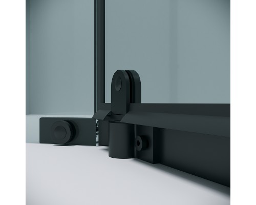 Душевой уголок Grossman Pragma 100х100 302.K33.03.1010.21.00 профиль Черный матовый стекло прозрачное