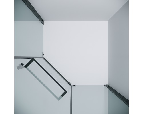 Душевой уголок Grossman Pragma 100х100 302.K33.03.1010.21.00 профиль Черный матовый стекло прозрачное