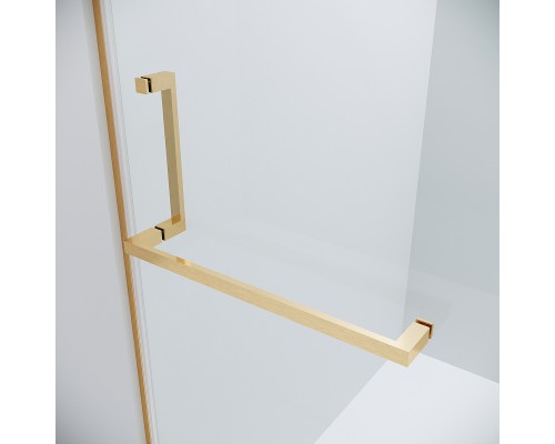 Душевая дверь Grossman Pragma 110 100.K33.03.110.32.00 профиль Золото сатин стекло прозрачное