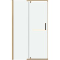 Душевая дверь Grossman Pragma 120 100.K33.03.120.32.00 профиль Золото сатин стекло прозрачное