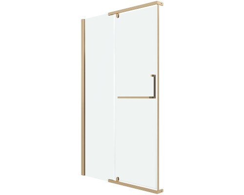 Душевая дверь Grossman Pragma 120 100.K33.03.120.32.00 профиль Золото сатин стекло прозрачное