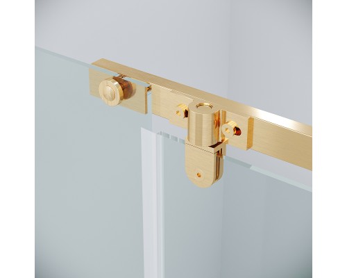 Душевая дверь Grossman Pragma 120 100.K33.03.120.32.00 профиль Золото сатин стекло прозрачное