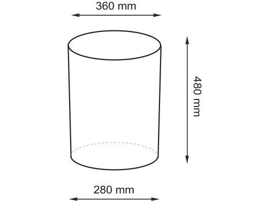 Корзина для белья WasserKRAFT Bever WB-240-M с крышкой Темно-коричневая