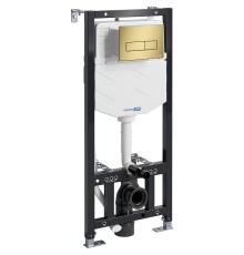 Инсталляция WasserKRAFT Aller 10TLT.010.ME.MG03 для унитаза с клавишей смыва Золото матовое