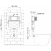 Смывной бачок WasserKRAFT Aller для унитаза с Черной матовой клавишей смыва